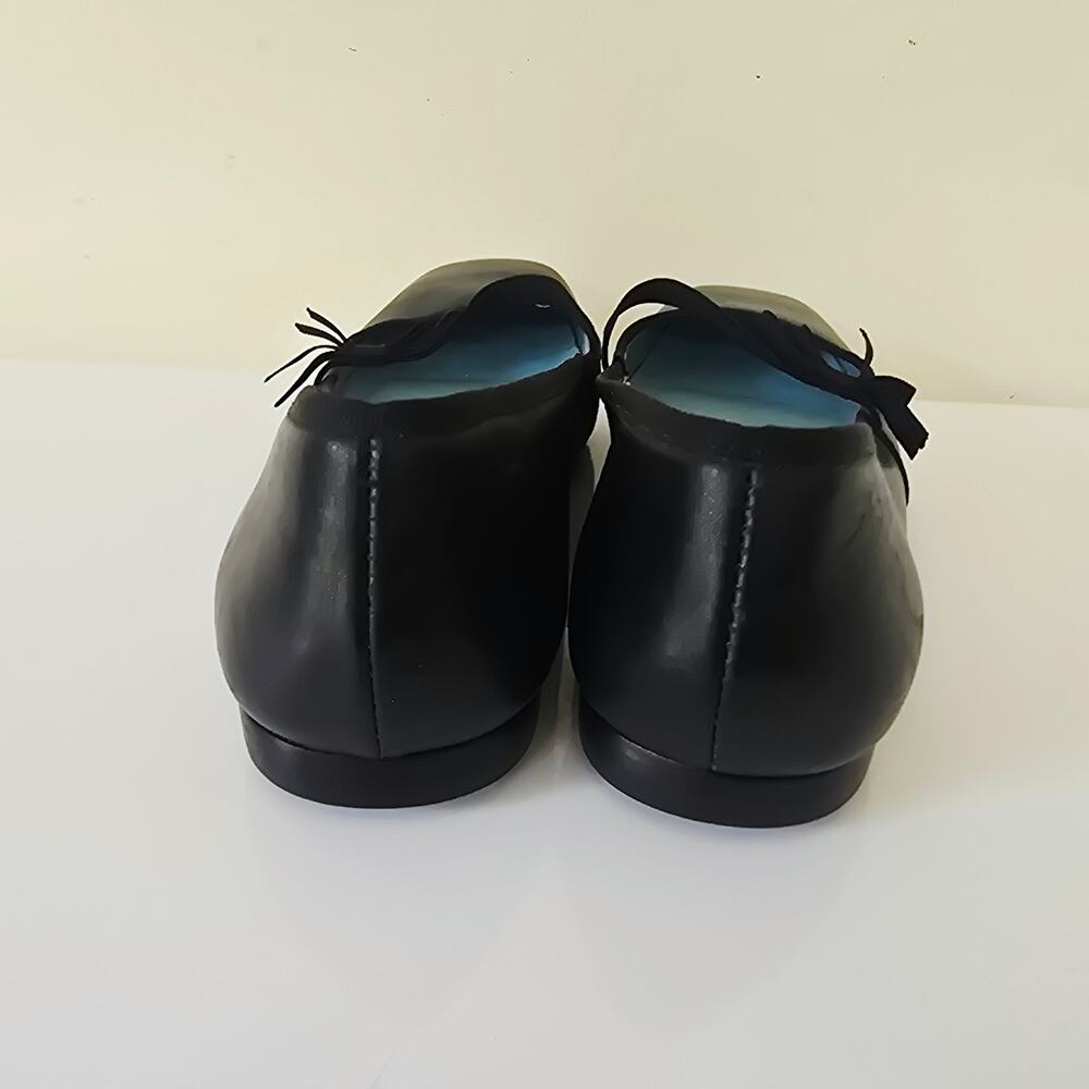 Frances Valentine Jude Black Leather Mary Jane Flats Women's Size 7.5 B - Picture 9 of 10